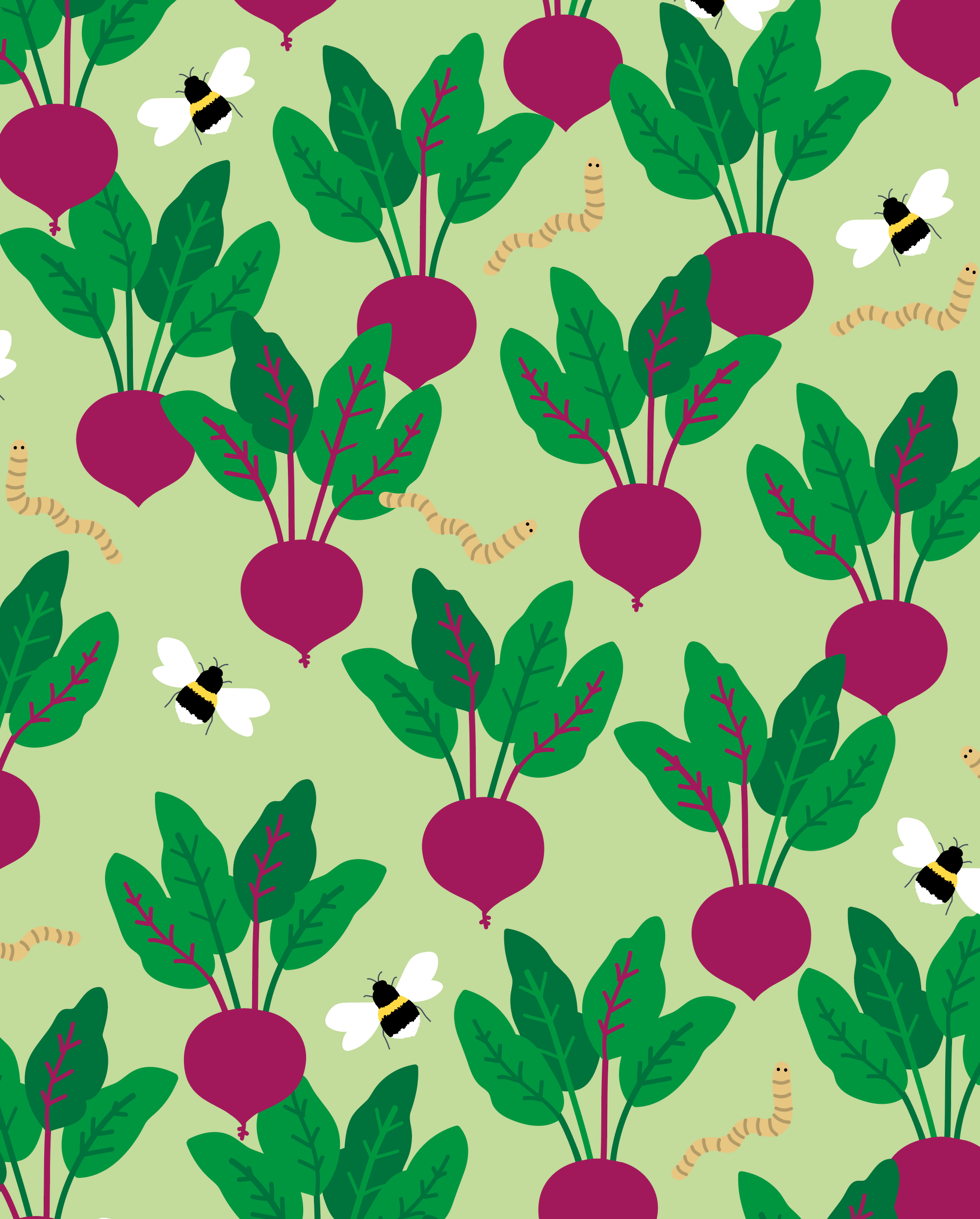 Patroon, ontwerp, illustratie, groente, duurzaamheid, CVD, Rotterdam, Mangoa, design, huisstijl, grafisch ontwerp