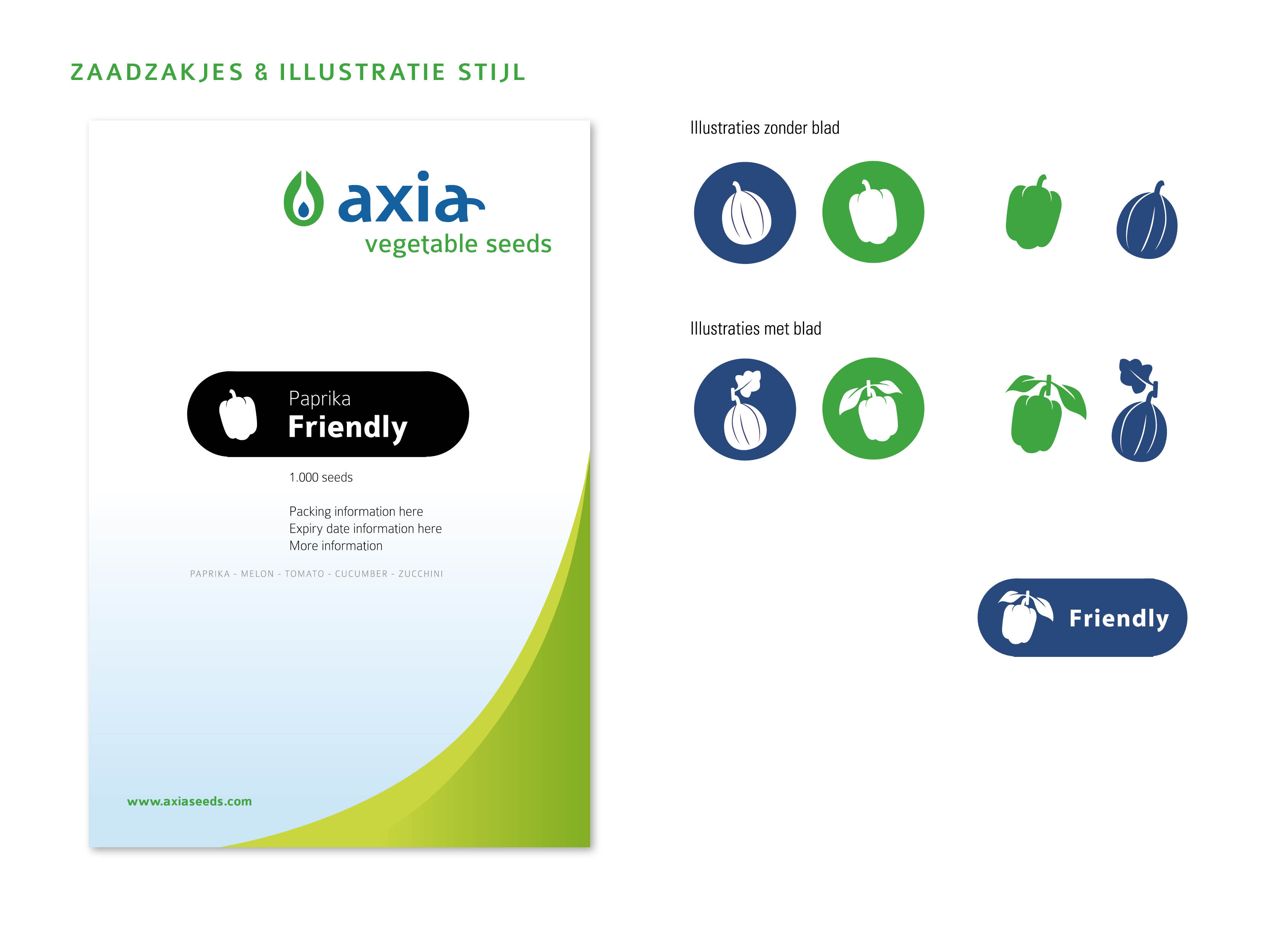 Logo, ontwerp, huisstijl, Axia, Vegetatie Seeds, design, corporate identity, Westland, Naaldwijk, Mangoa